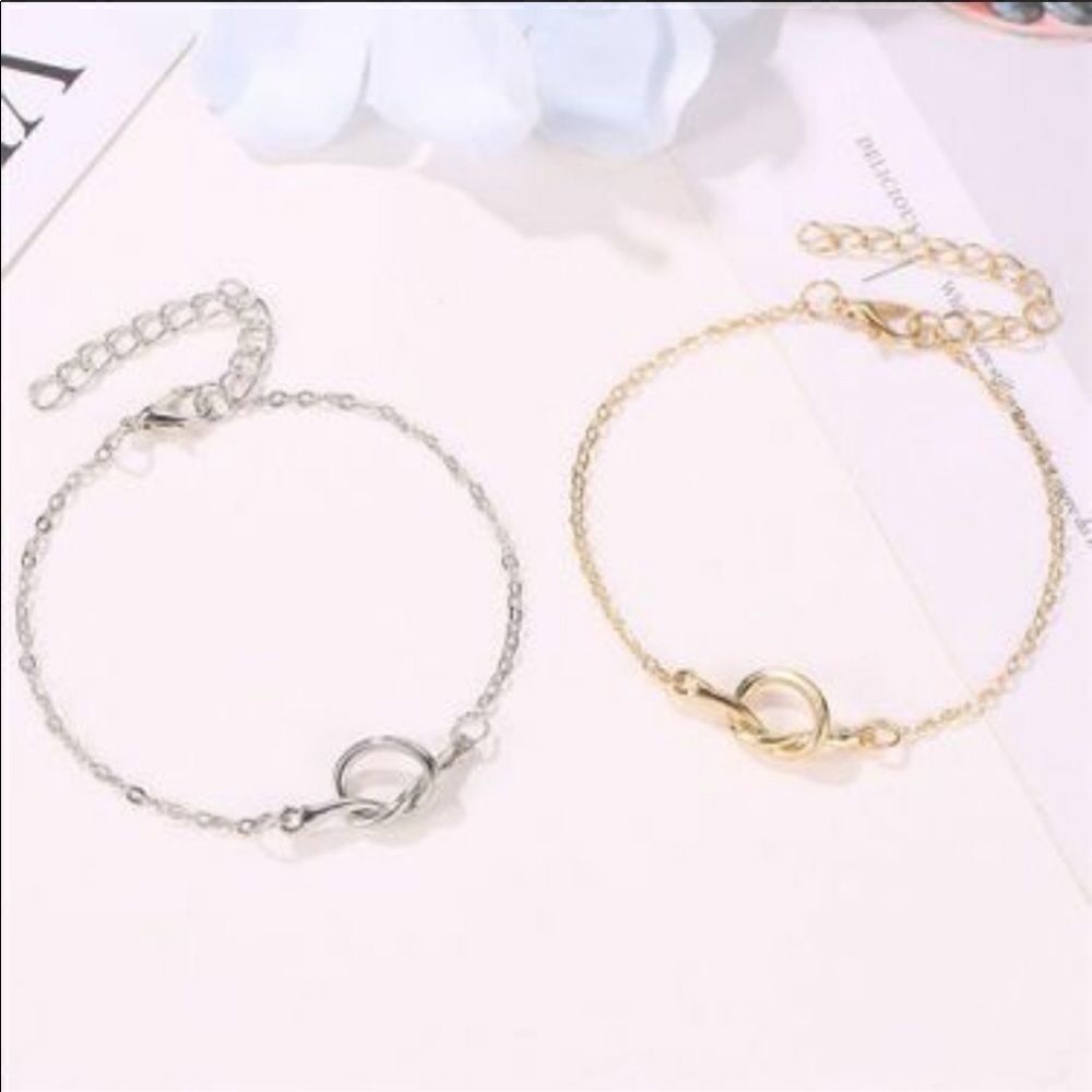 Dainty Knot Bracelet Zinc Alloy cute versatile